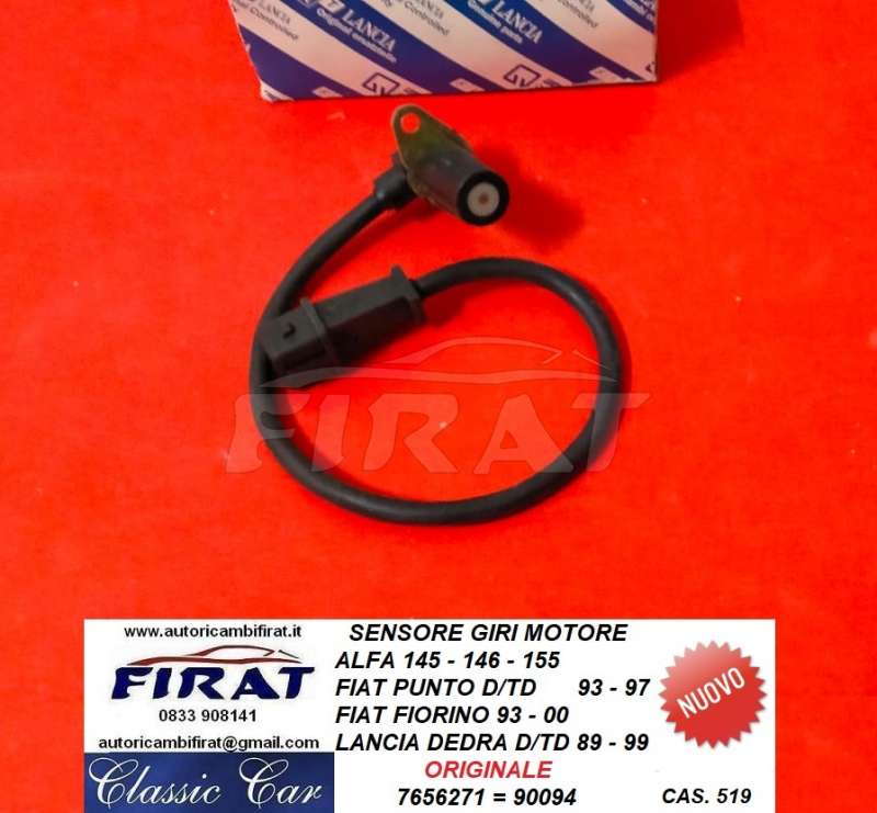 SENSORE GIRI MOTORE ALFA 145-146-155-FIAT PUNTO TD (7656271)